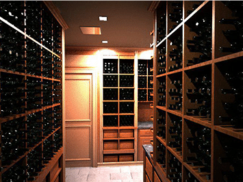 Modern wine cellar made to order